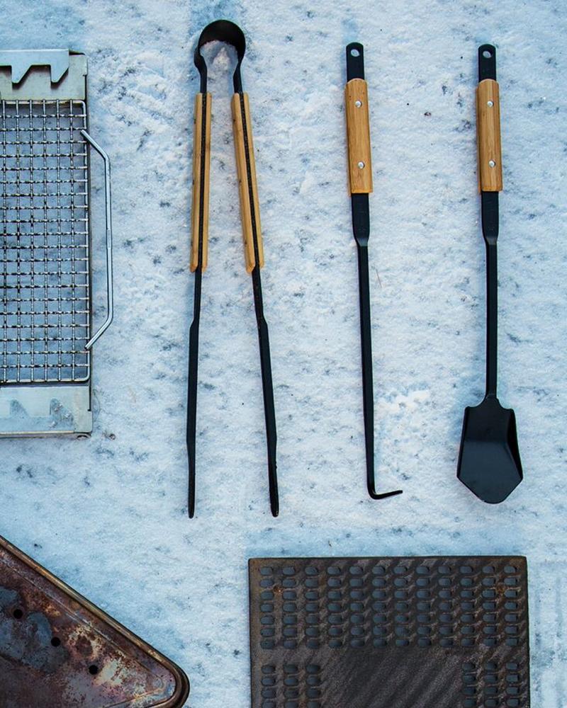 Snow Peak Fire Tool Set Pro.