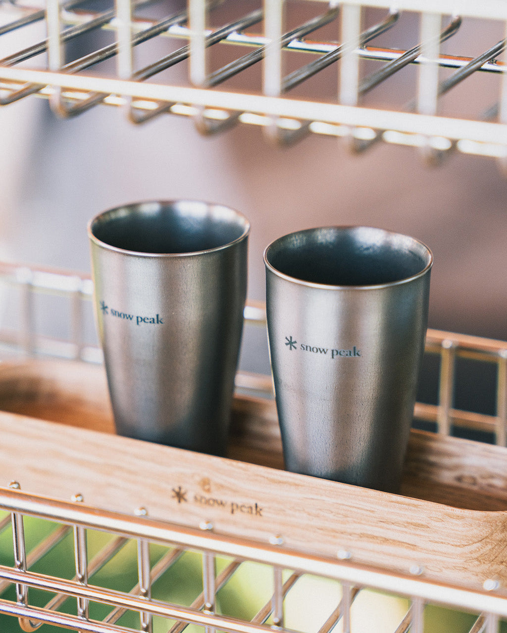 Snow Peak Titanium Shot Glass Duo