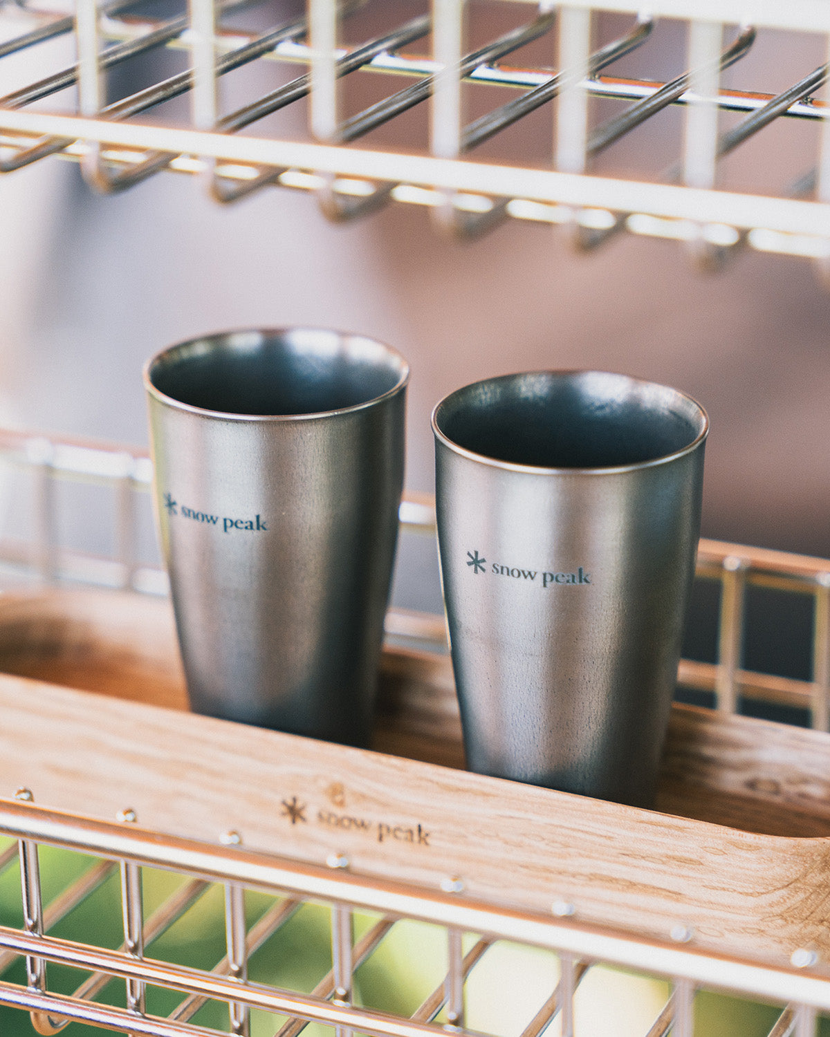 Snow Peak Titanium Shot Glass Duo