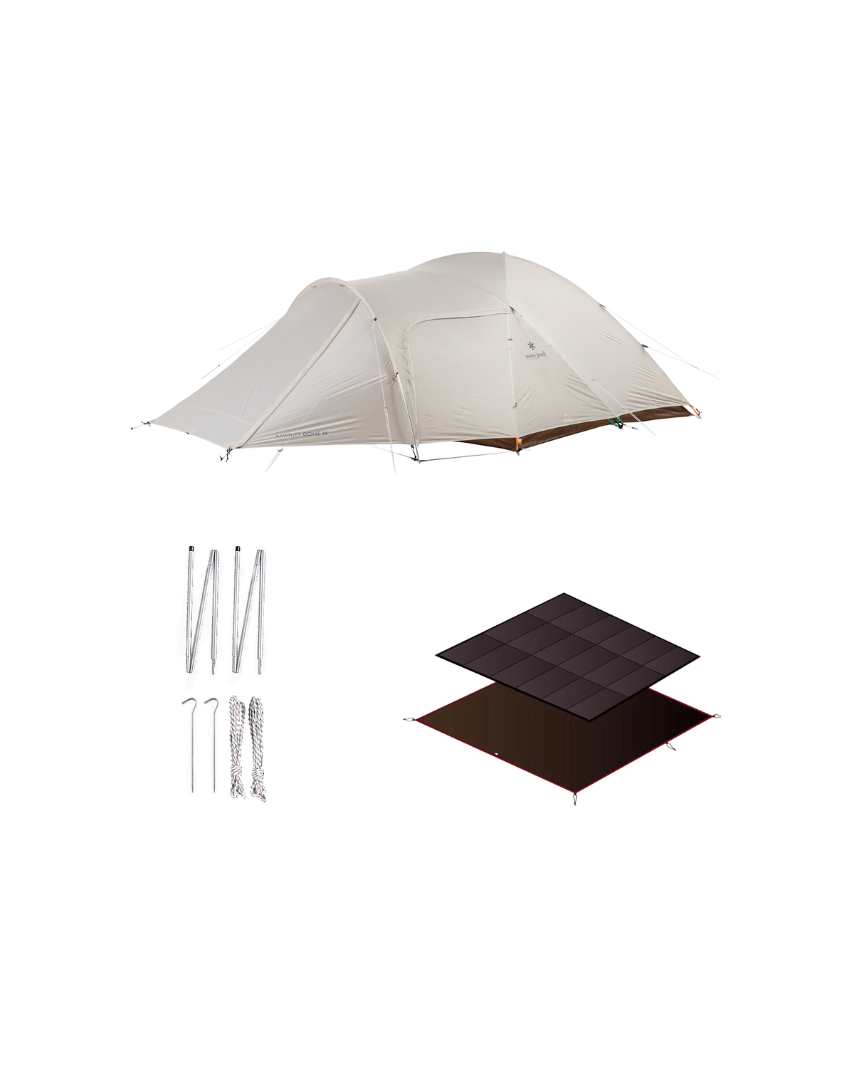 Snow Peak Amenity Dome Medium Ivory Tent Set