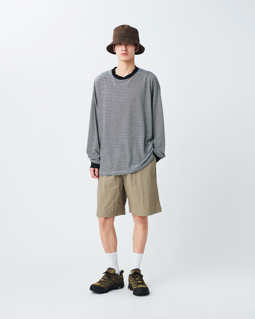 Snow Peak Summer Wool Stripe L/S T-Shirt