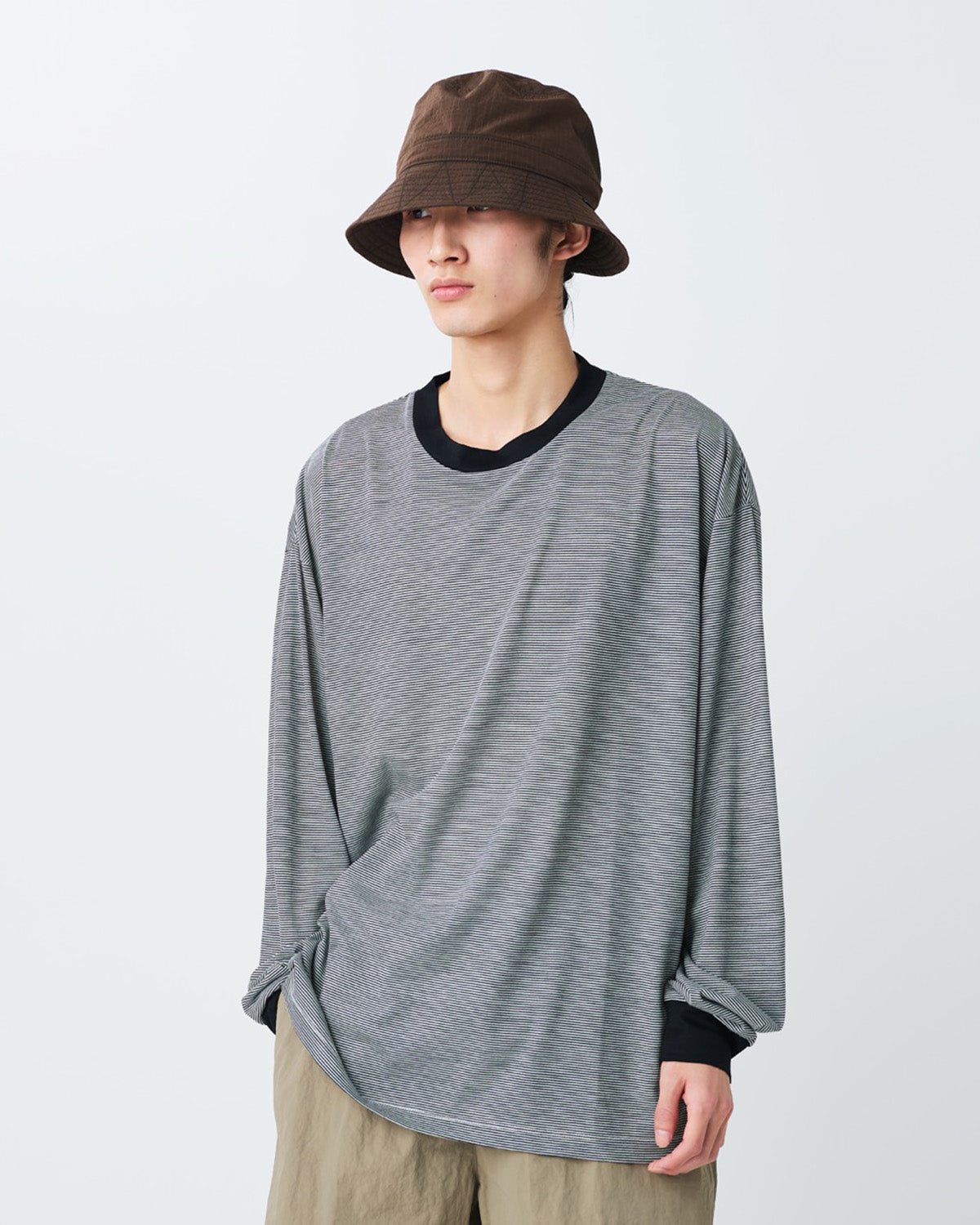 Snow Peak Summer Wool Stripe L/S T-Shirt
