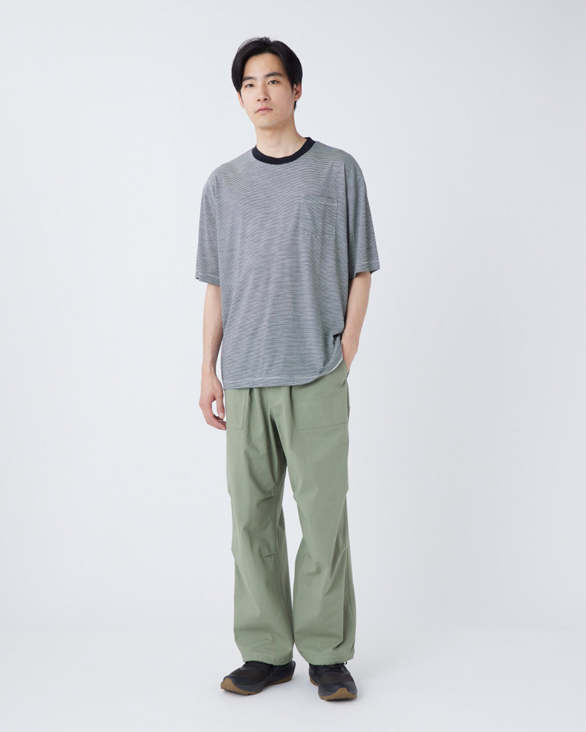 Snow Peak Summer Wool Stripe T-Shirt