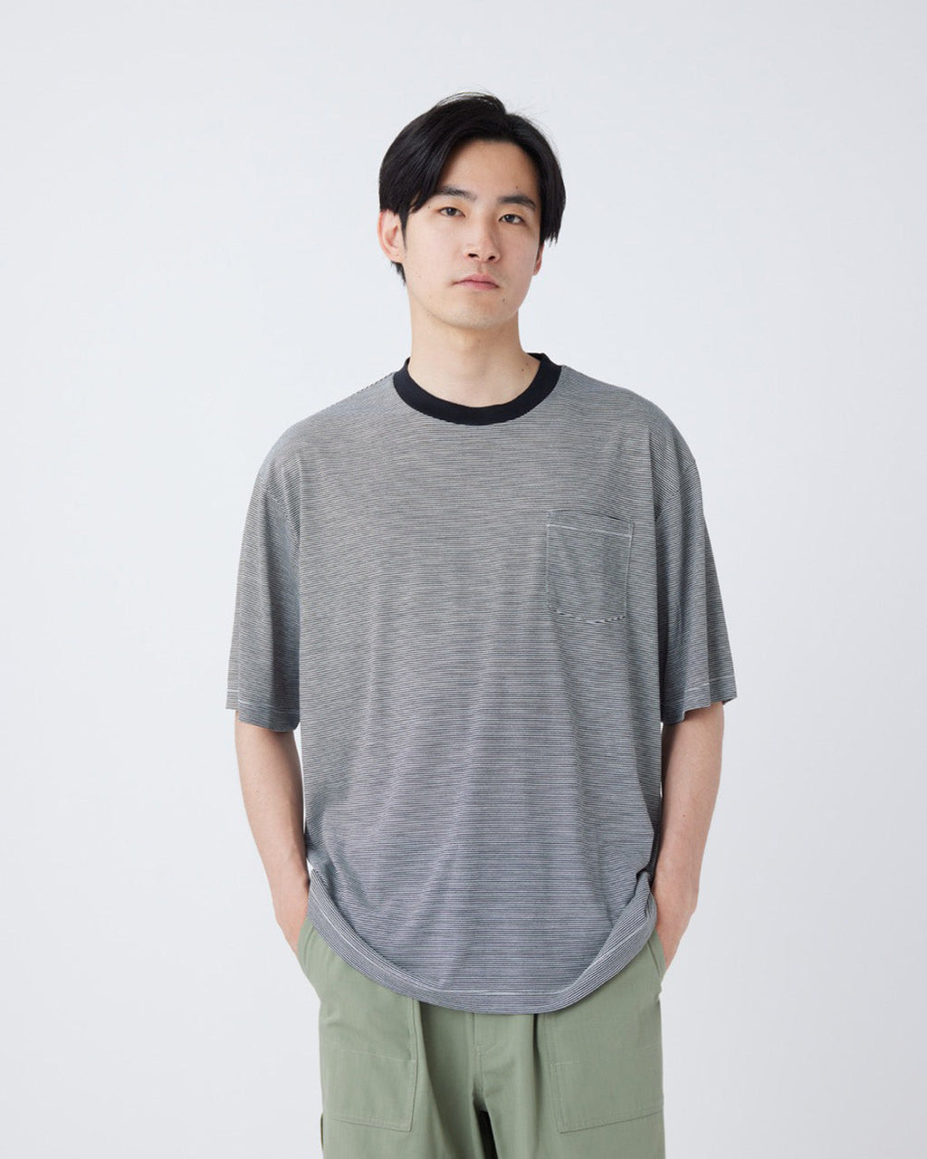 Snow Peak Summer Wool Stripe T-Shirt