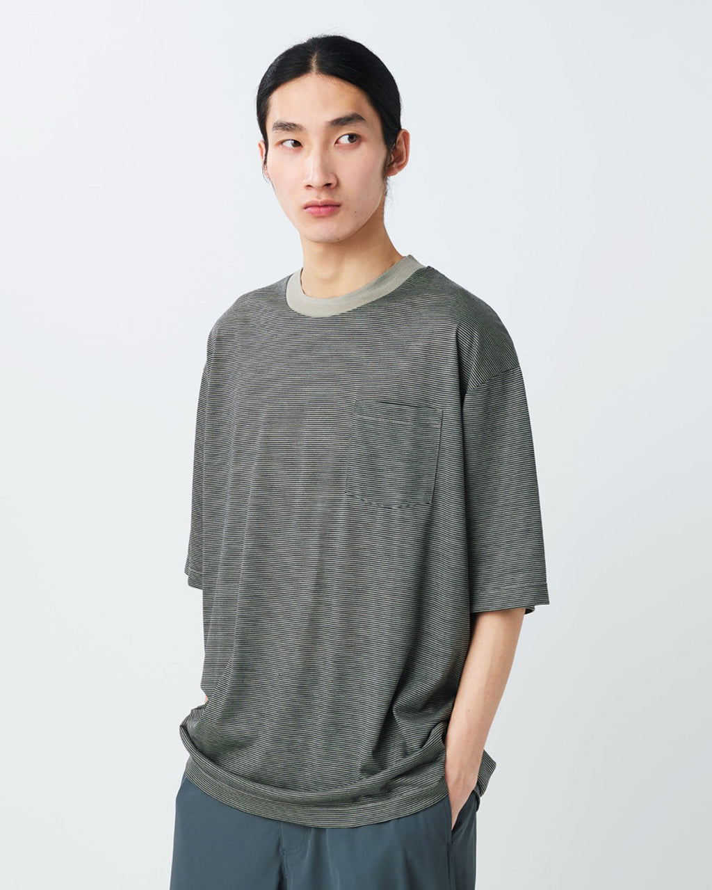 Snow Peak Summer Wool Stripe T-Shirt