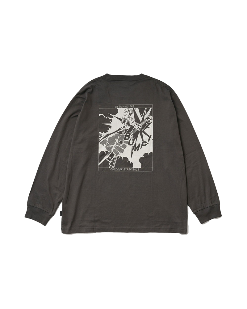 Snow Peak Solid & Delta Stake Long Sleeve T-Shirt