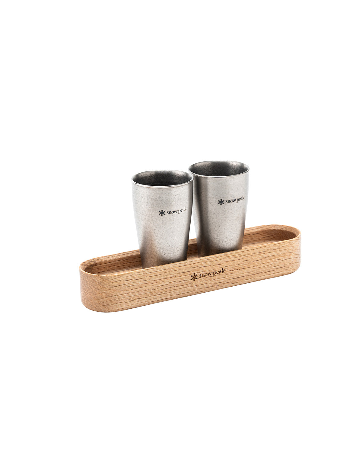 Snow Peak Titanium Shot Glass Duo