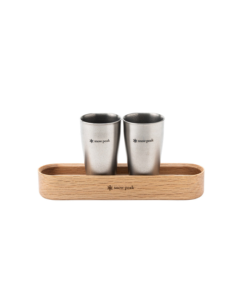 Snow Peak Titanium Shot Glass Duo