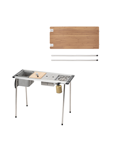 Snow Peak IGT Camp Kitchen & Table Set