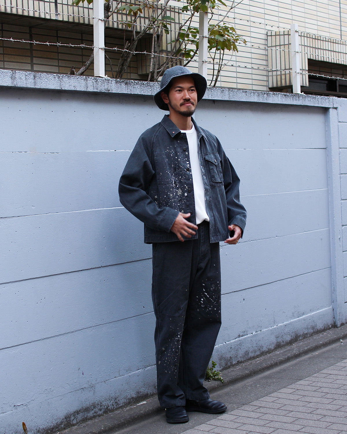 Snow Peak Sulfur Dyed Fade Painted Coverall