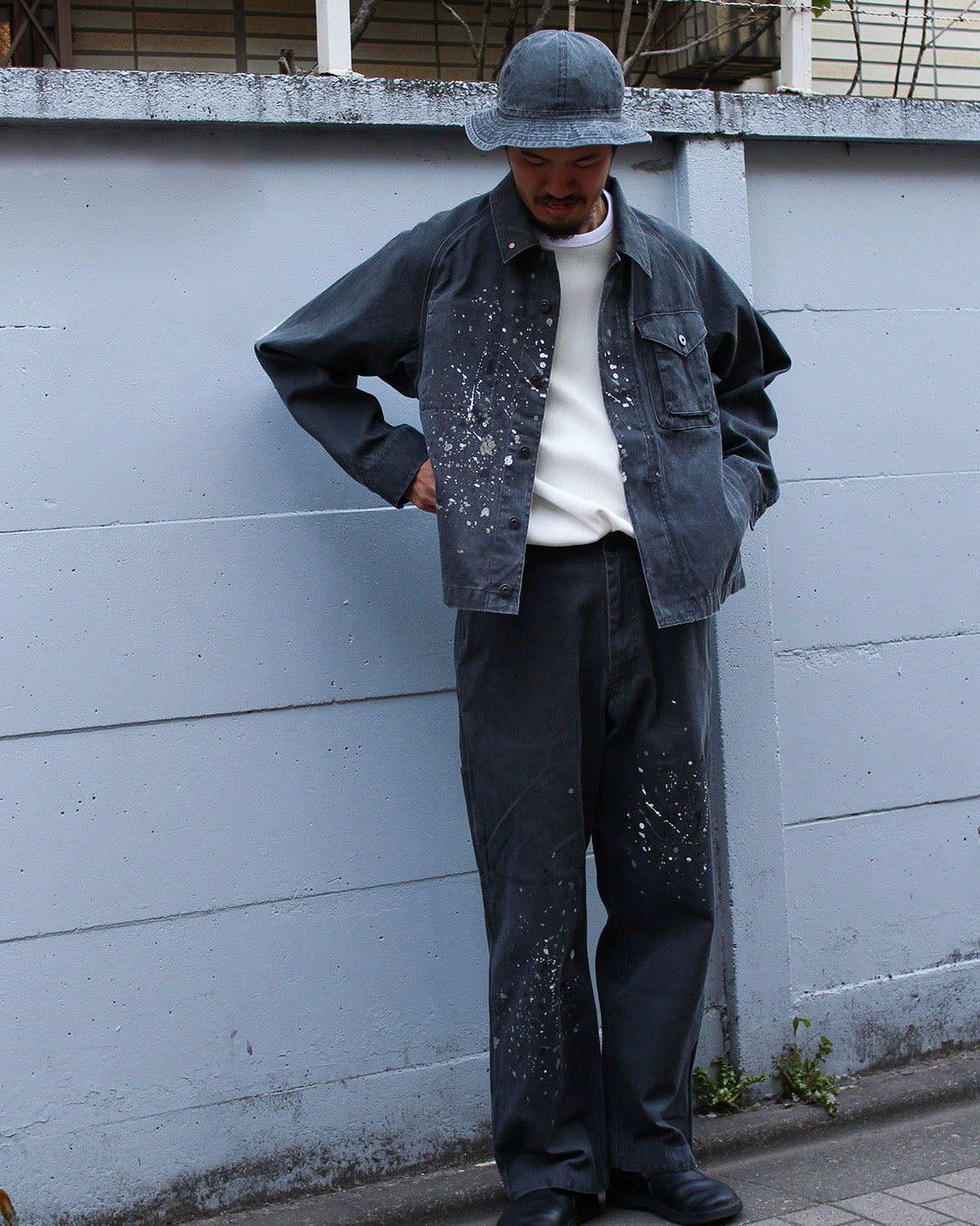 Snow Peak Sulfur Dyed Fade Painted Coverall