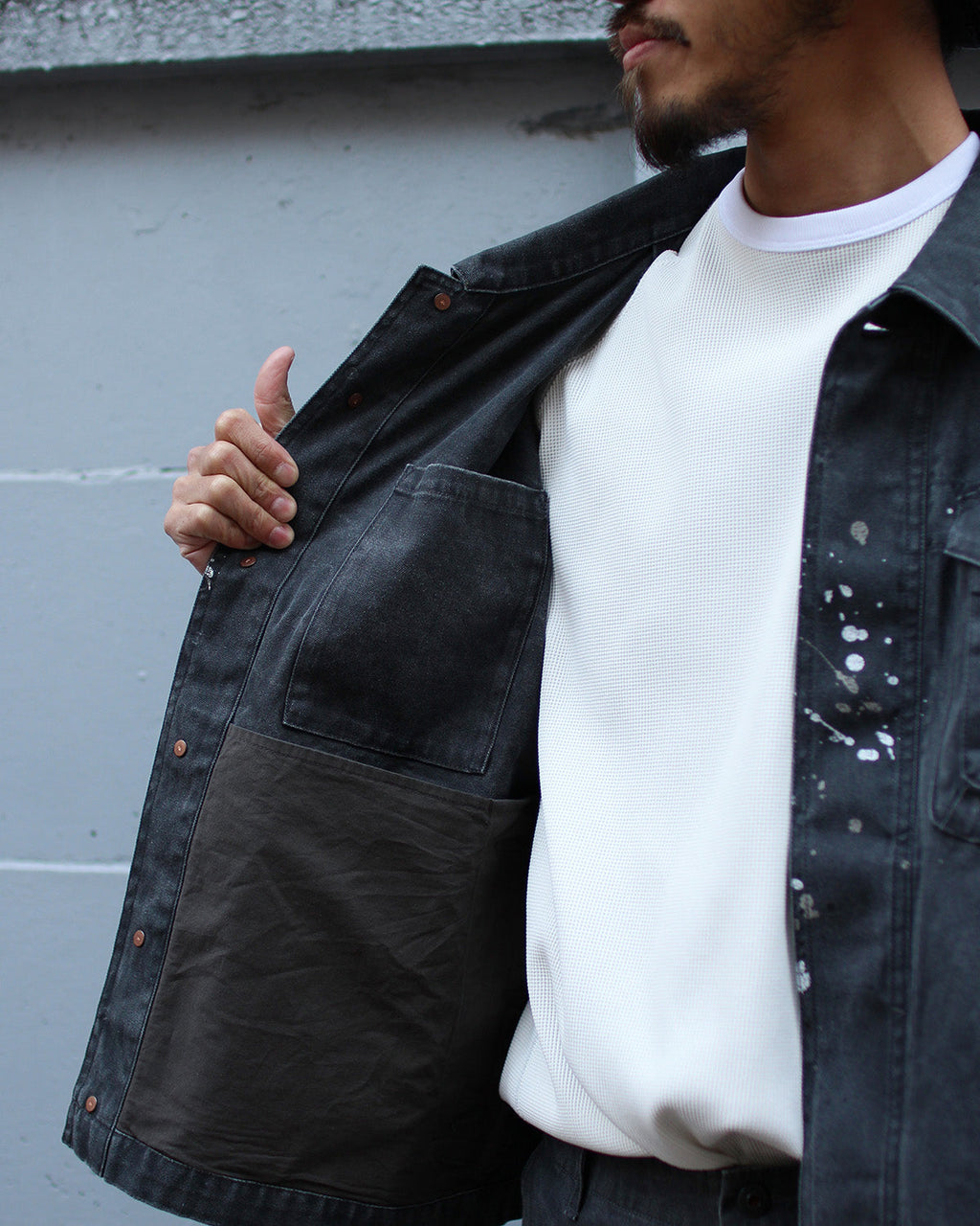 Snow Peak Sulfur Dyed Fade Painted Coverall