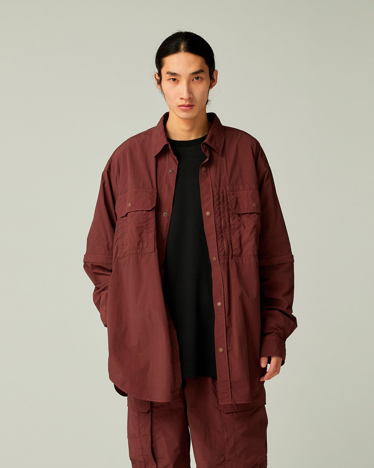 Snow Peak Garment Dyed Convertible Shirt