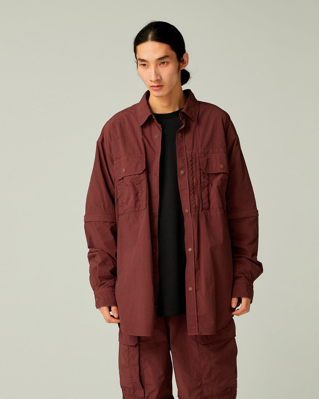 Snow Peak Garment Dyed Convertible Shirt