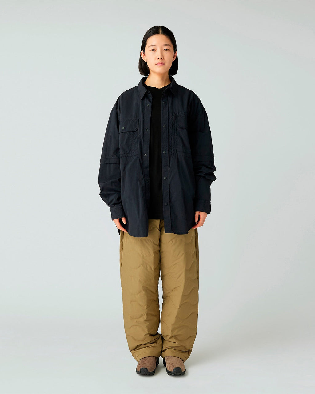 Snow Peak Garment Dyed Convertible Shirt