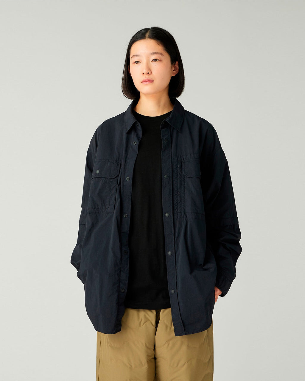 Snow Peak Garment Dyed Convertible Shirt