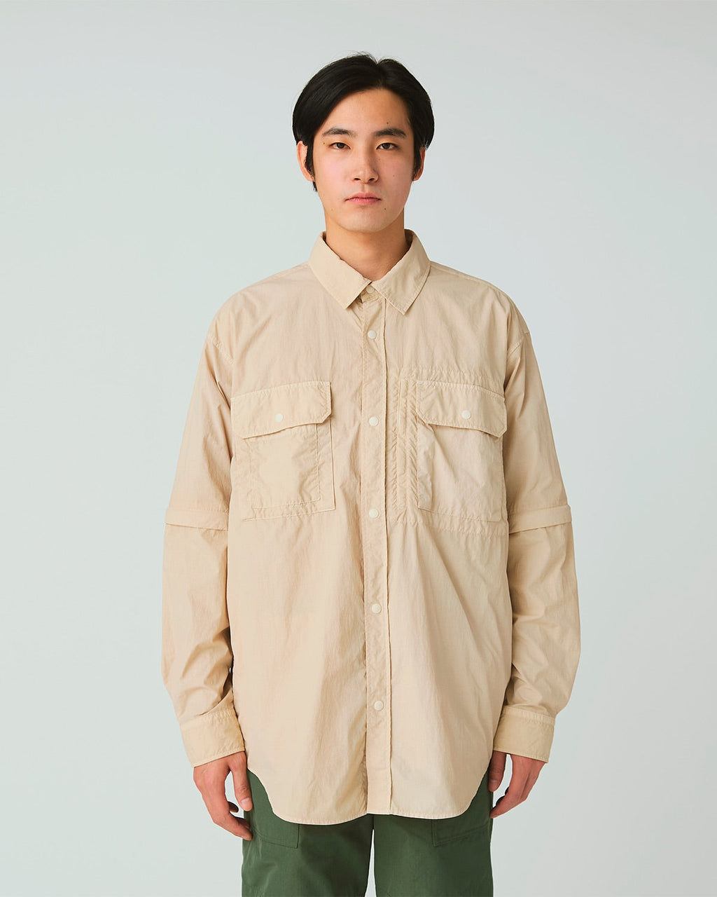 Snow Peak Garment Dyed Convertible Shirt