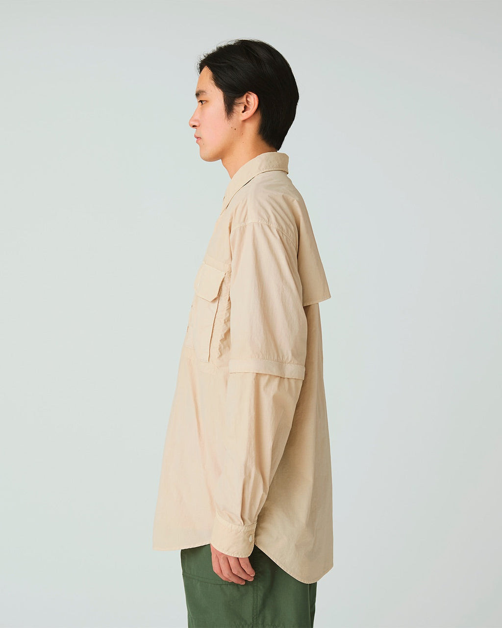 Snow Peak Garment Dyed Convertible Shirt
