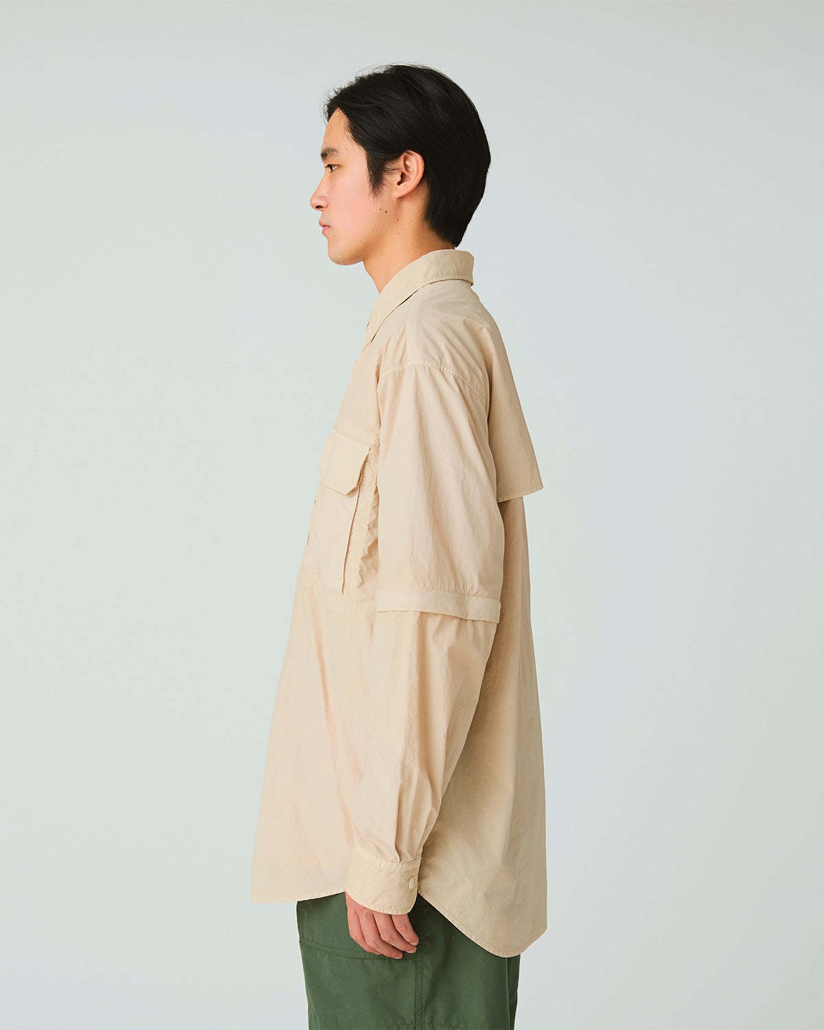 Snow Peak Garment Dyed Convertible Shirt