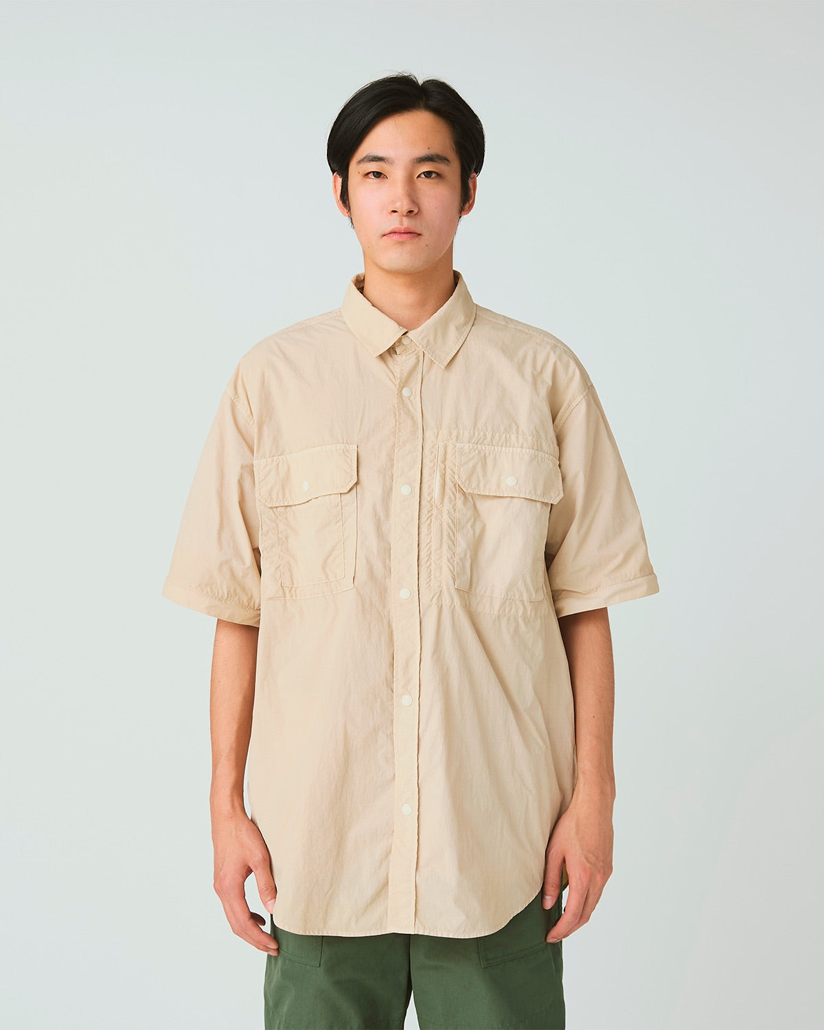 Snow Peak Garment Dyed Convertible Shirt