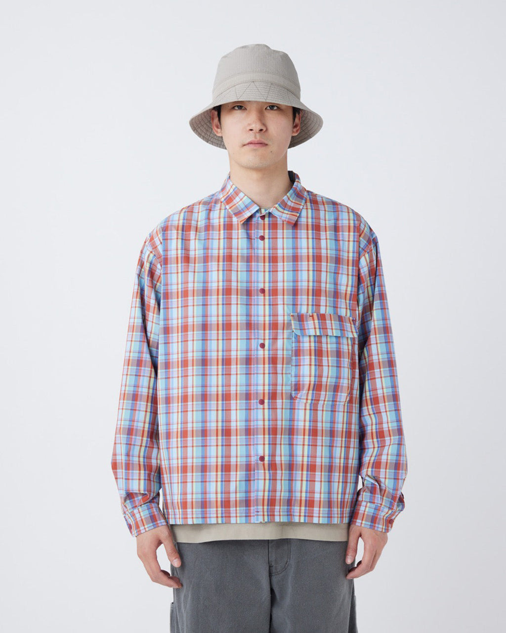 Snow Peak Fade Check Breezy Shirt