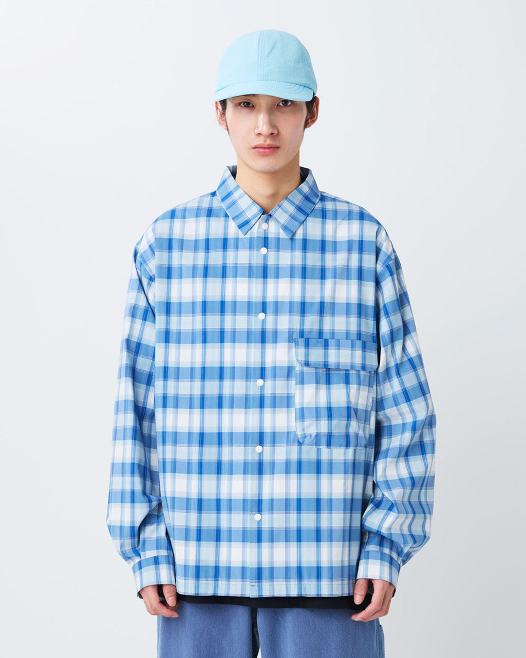 Snow Peak Fade Check Breezy Shirt