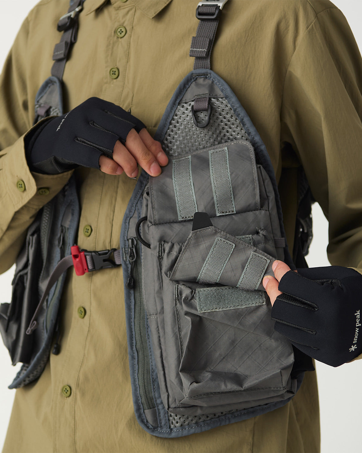 Snow Peak SP FF Joint System Vertical Strap Mesh Vest