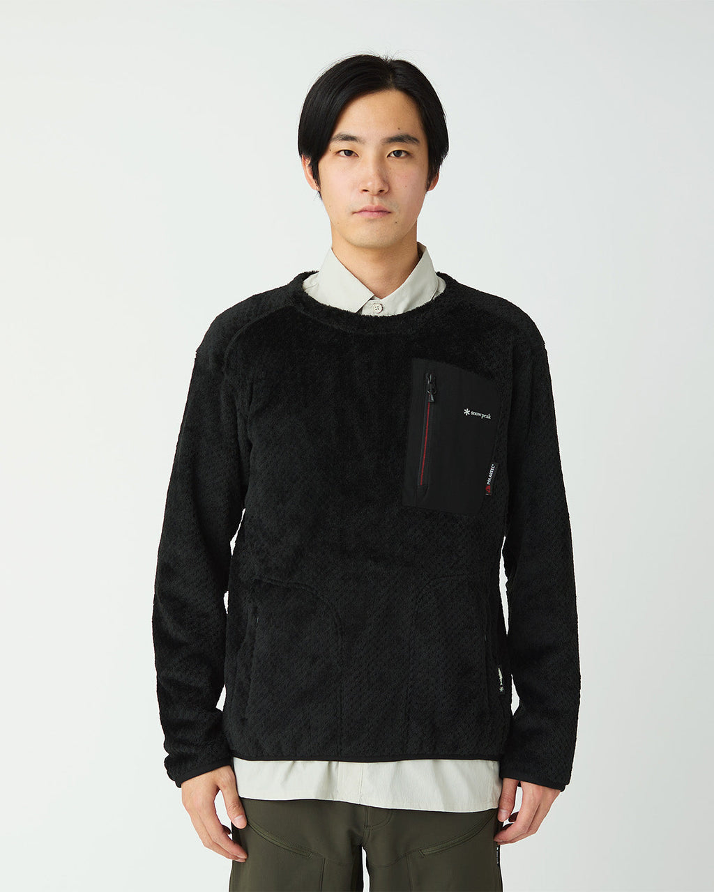 Snow Peak Polartec High Loft Fleece Crew Neck Sweater