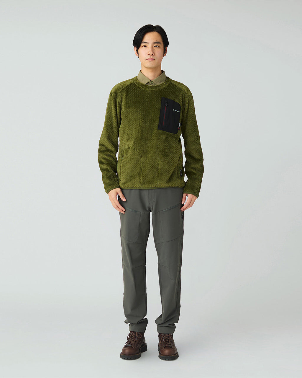 Snow Peak Polartec High Loft Fleece Crew Neck Sweater