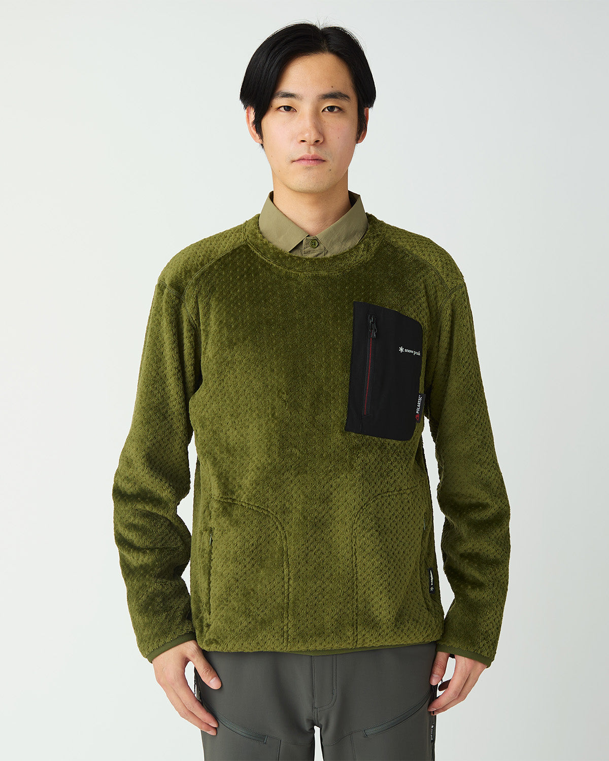 Snow Peak Polartec High Loft Fleece Crew Neck Sweater