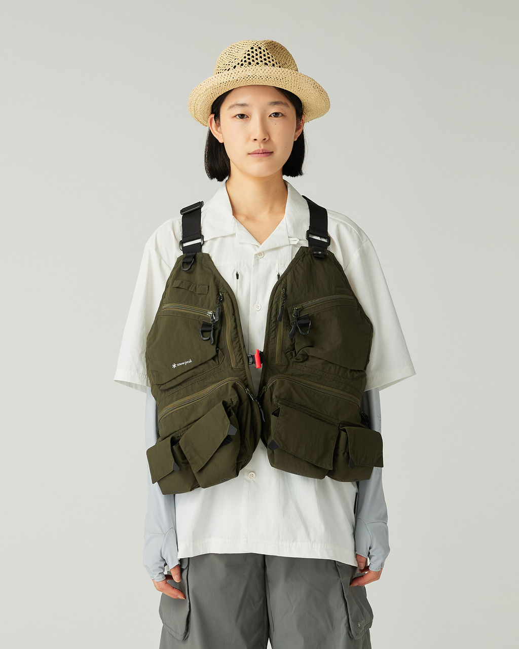 Snow Peak Stream Field Stretch Dry Short Sleeve Shirt