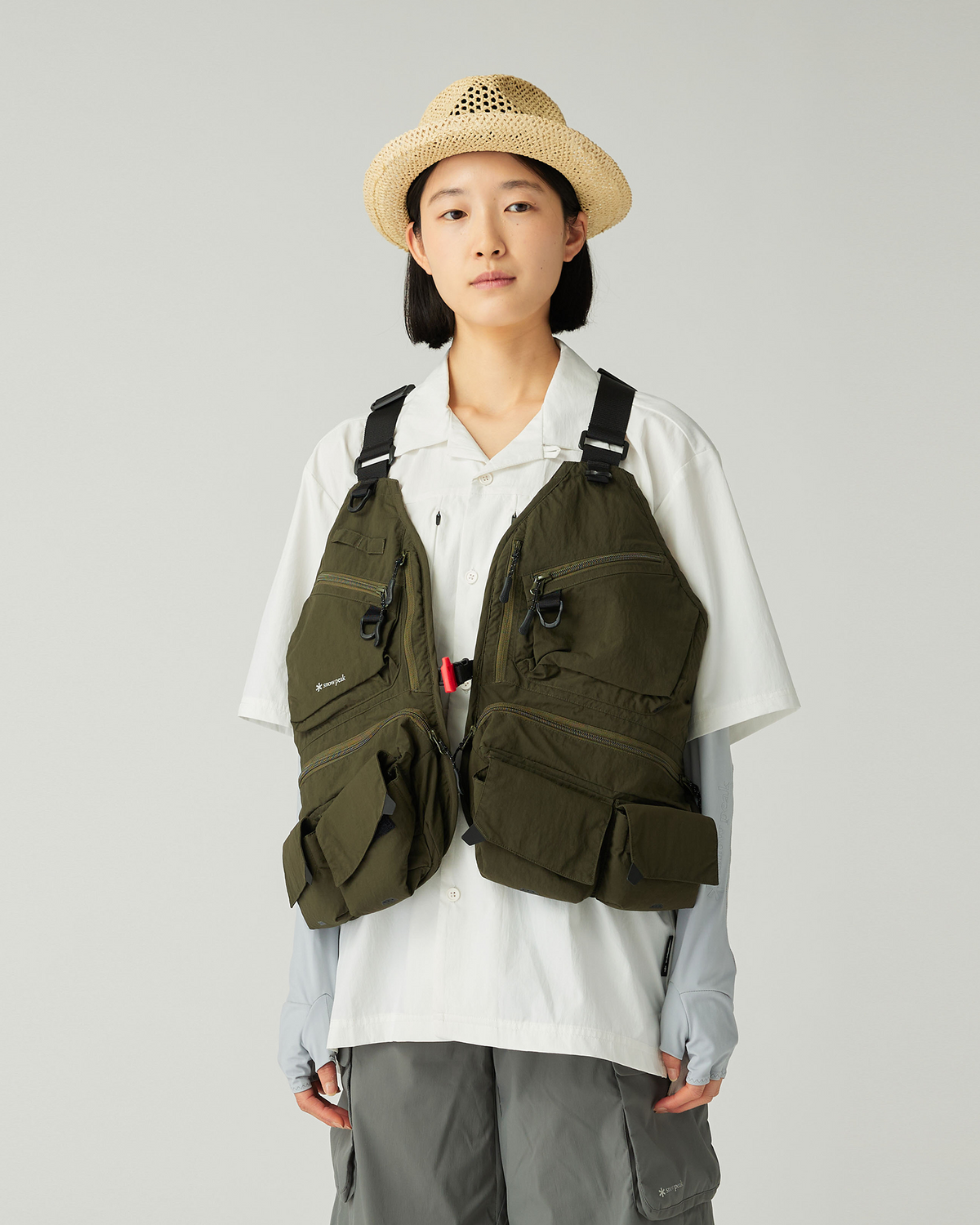 Snow Peak Stream Field Stretch Dry Short Sleeve Shirt
