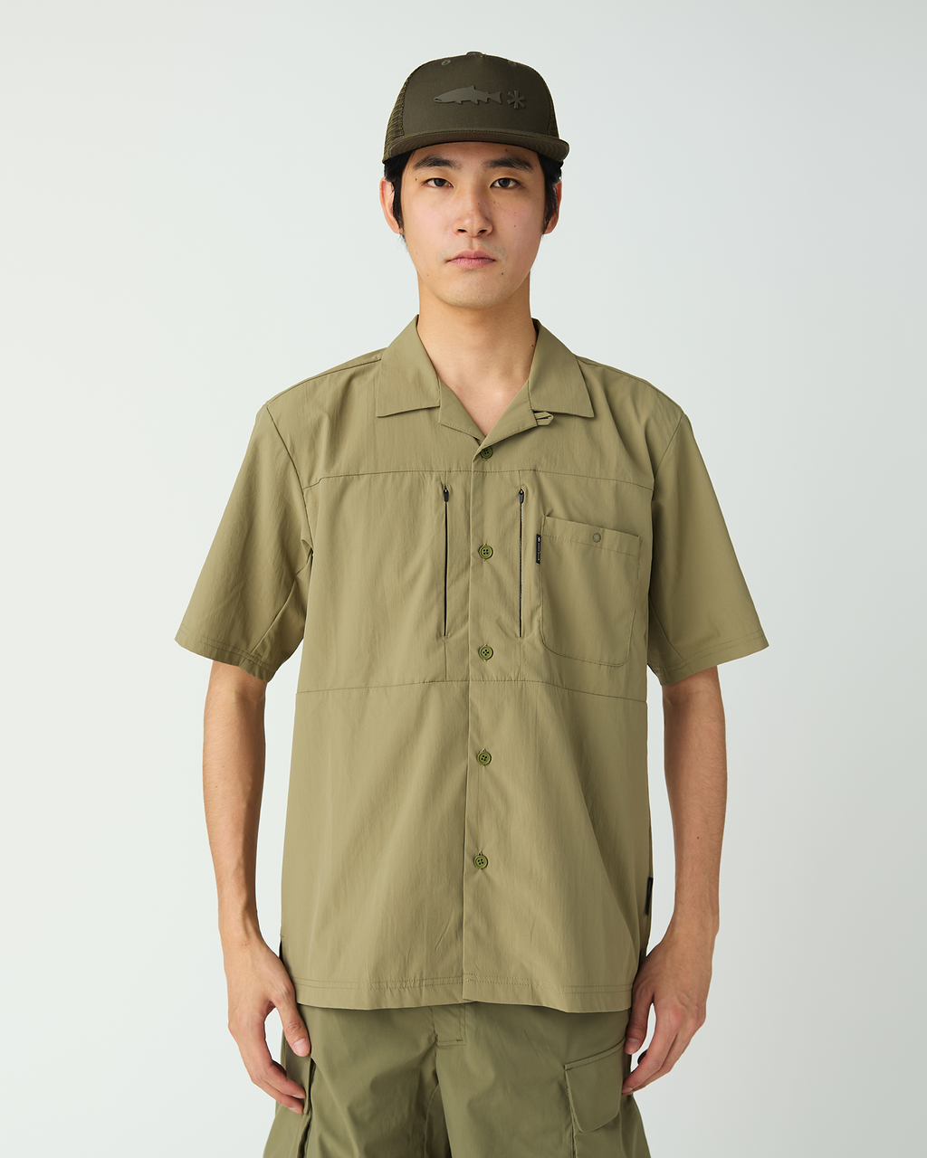 Snow Peak Stream Field Stretch Dry Short Sleeve Shirt