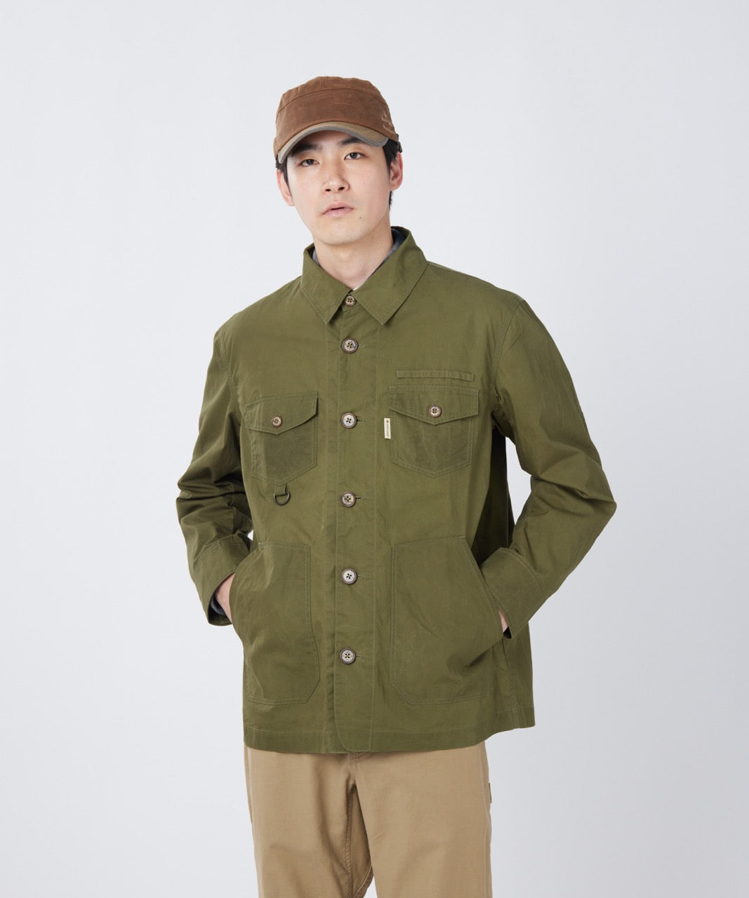 Snow Peak Waxed Cotton Coverall Jacket