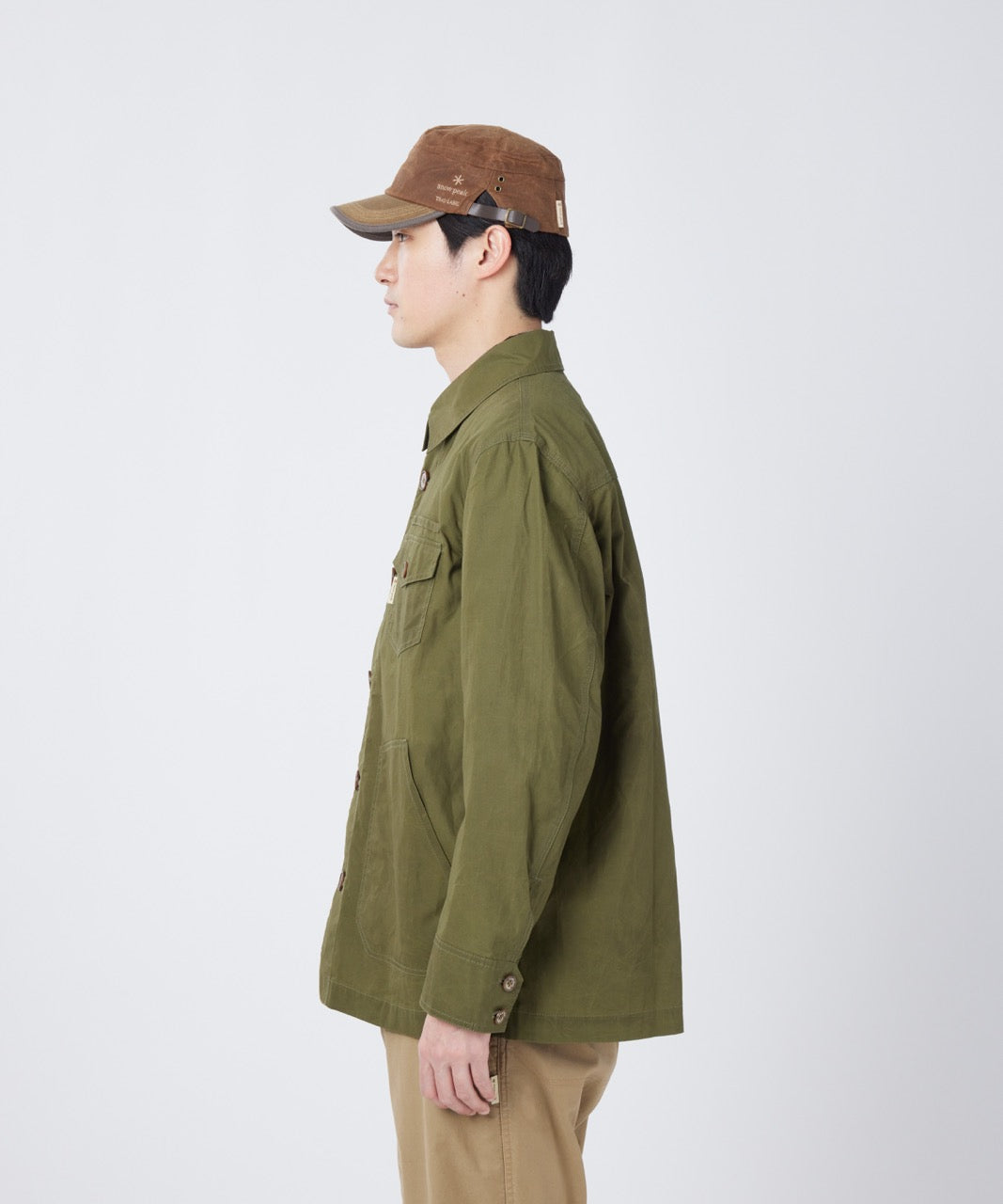 Snow Peak Waxed Cotton Coverall Jacket