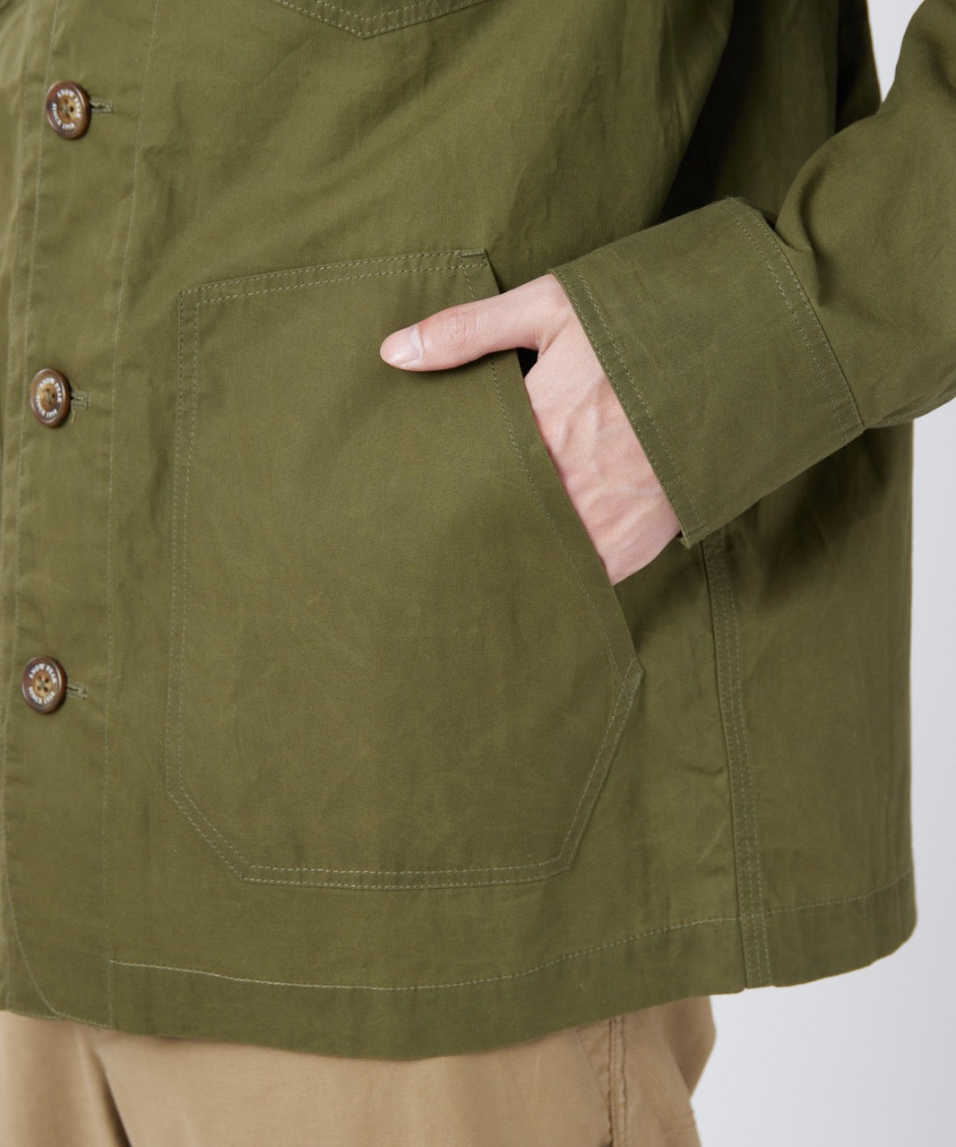 Snow Peak Waxed Cotton Coverall Jacket