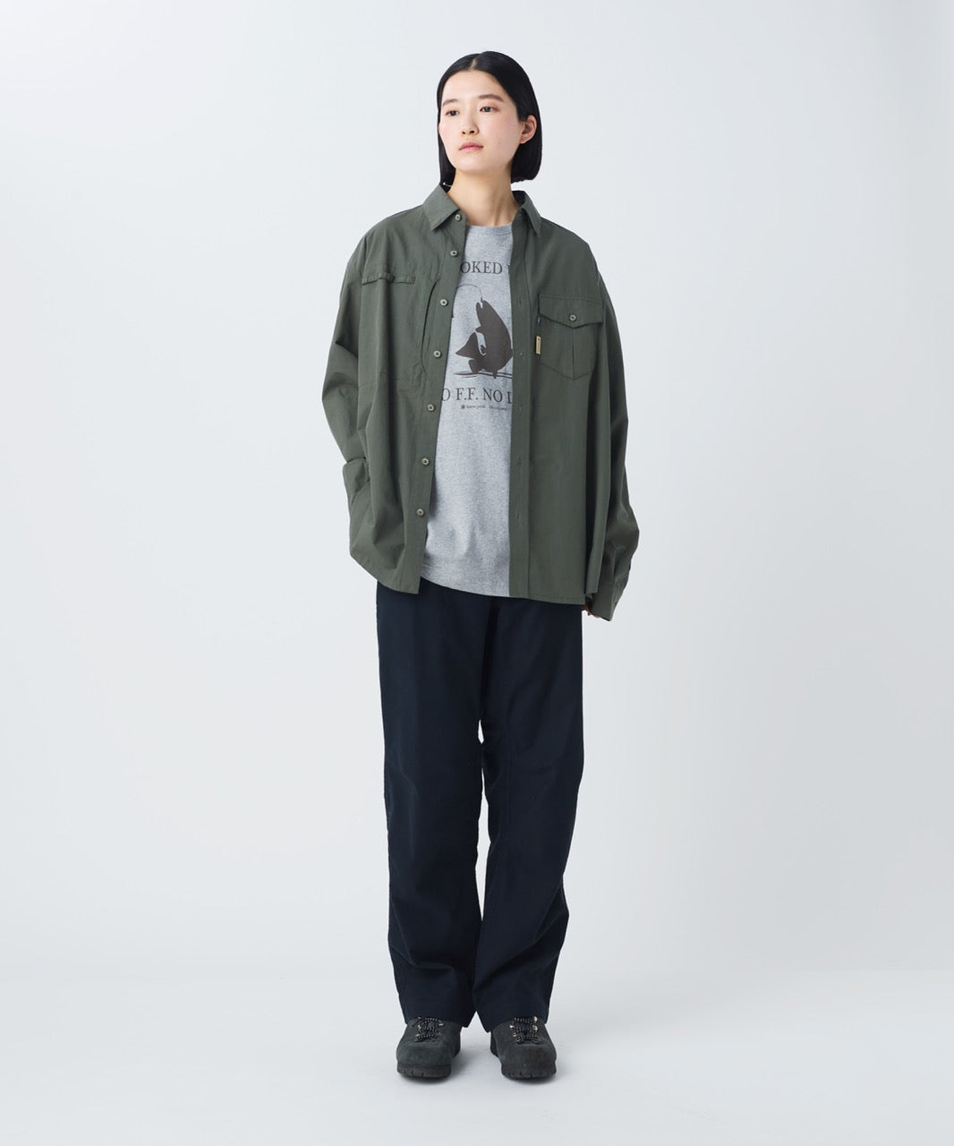 Snow Peak Antique Dyed Fishing Shirt