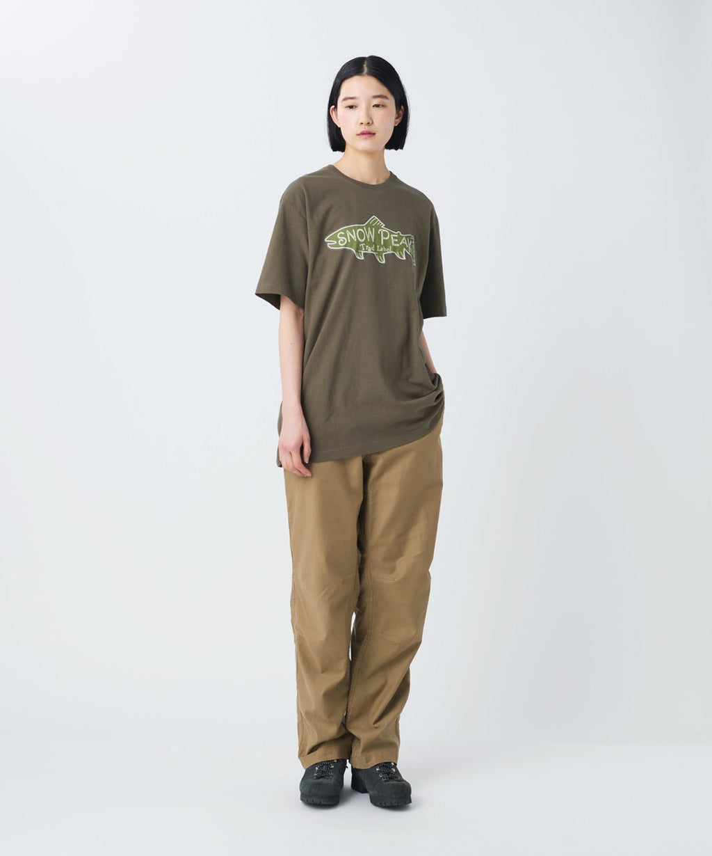 Snow Peak Trad Label Trout Light T-Shirt