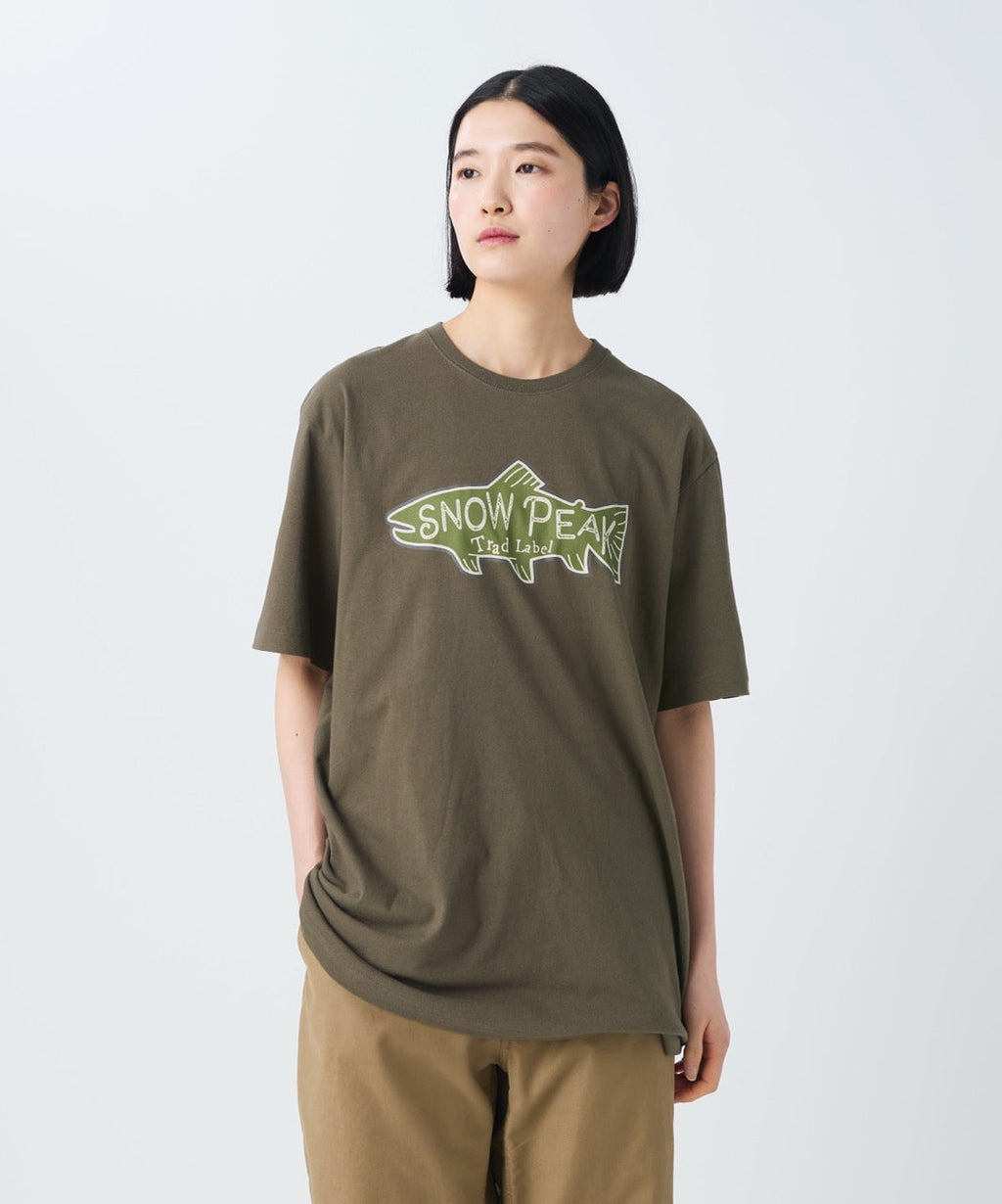 Snow Peak Trad Label Trout Light T-Shirt