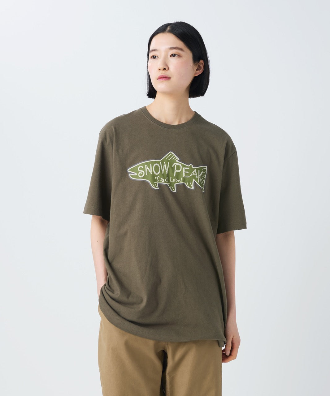 Snow Peak Trad Label Trout Light T-Shirt