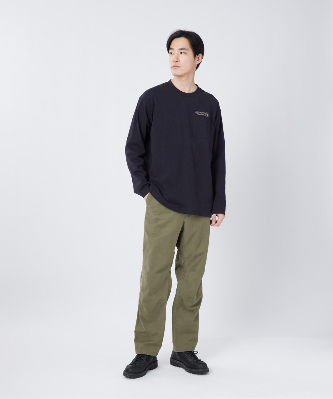 Snow Peak Trad Label Pocket L/S Heavy T-Shirt