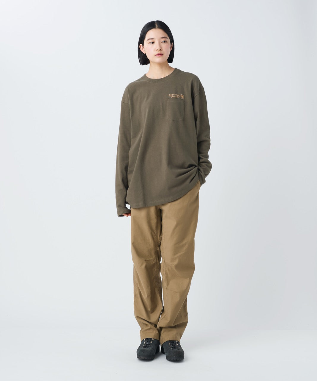 Snow Peak Trad Label Pocket L/S Heavy T-Shirt