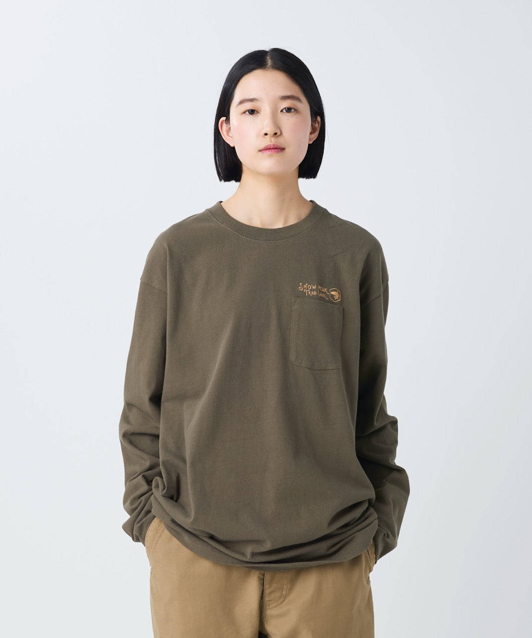 Snow Peak Trad Label Pocket L/S Heavy T-Shirt