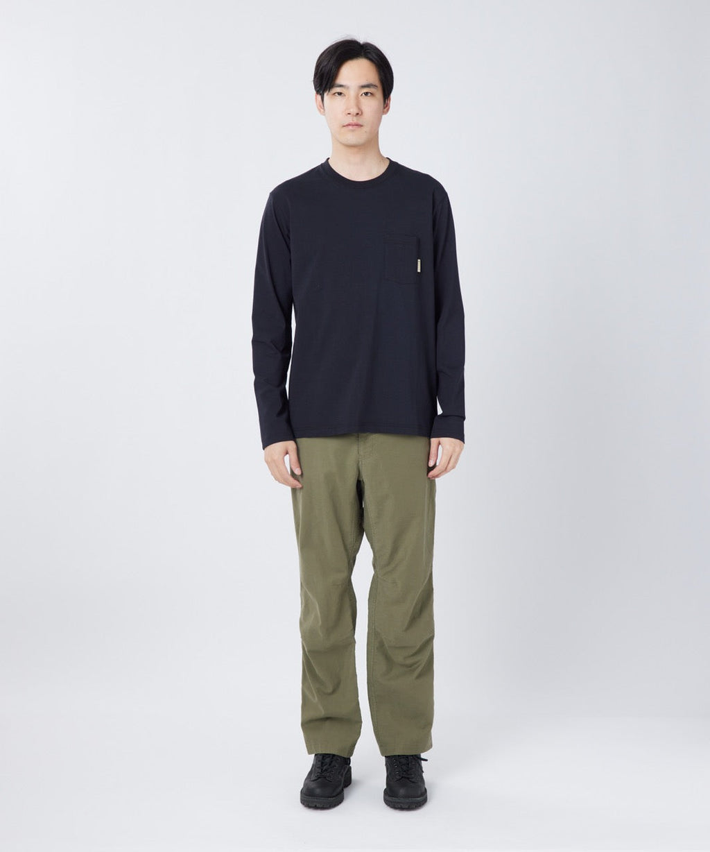 Snow Peak Trad Label Sunset Plating L/S T-Shirt