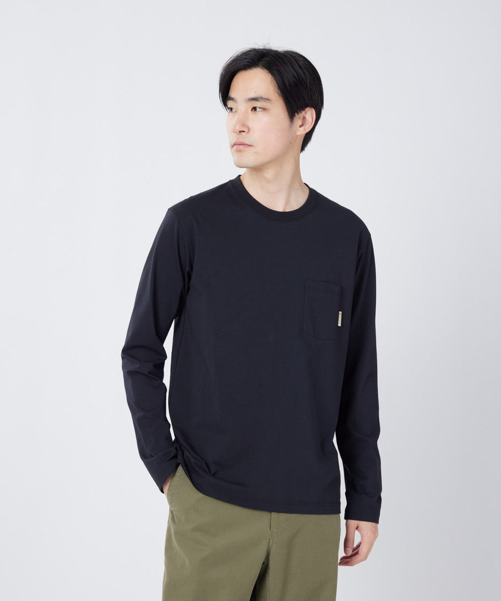 Snow Peak Trad Label Sunset Plating L/S T-Shirt