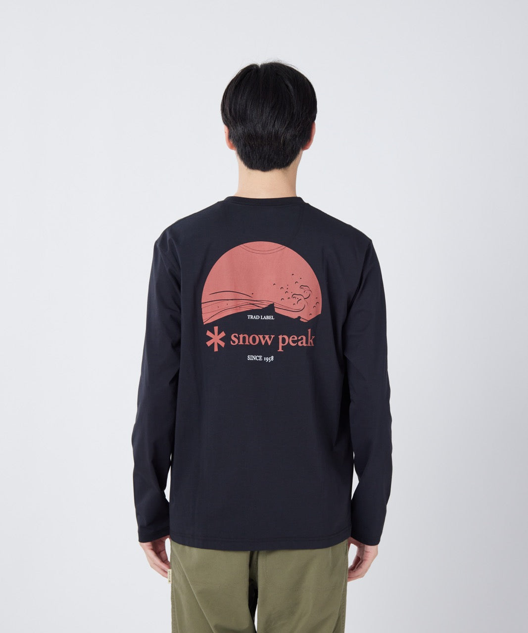 Snow Peak Trad Label Sunset Plating L/S T-Shirt