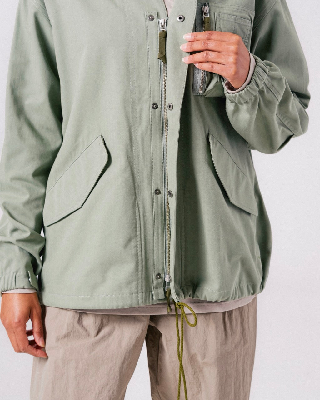 Snow Peak TAKIBI Herringbone Collarless Jacket