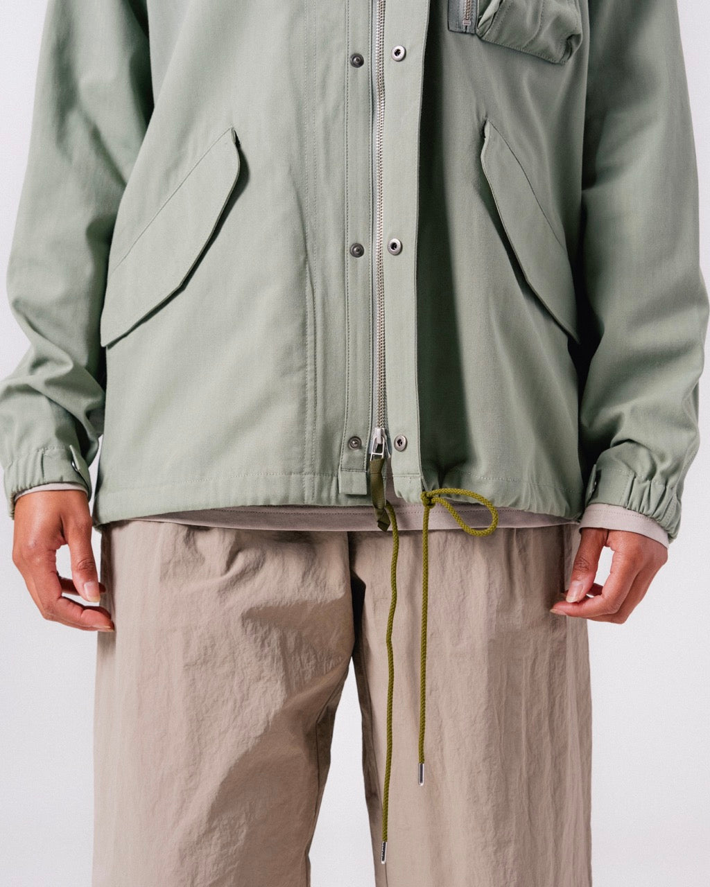 Snow Peak TAKIBI Herringbone Collarless Jacket