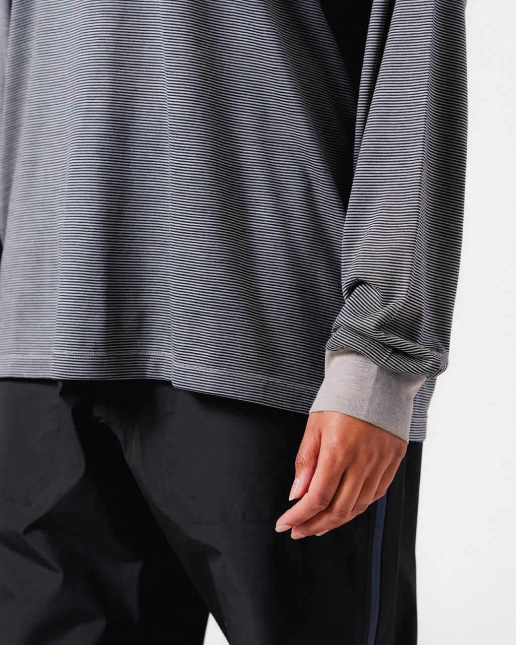 Snow Peak Summer Wool Stripe L/S T-Shirt