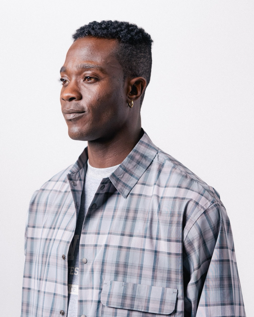 Snow Peak Fade Check Breezy Shirt